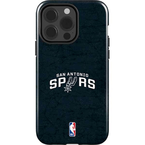 NBA San Antonio Spurs Distressed iPhone 15 Pro Impact Case